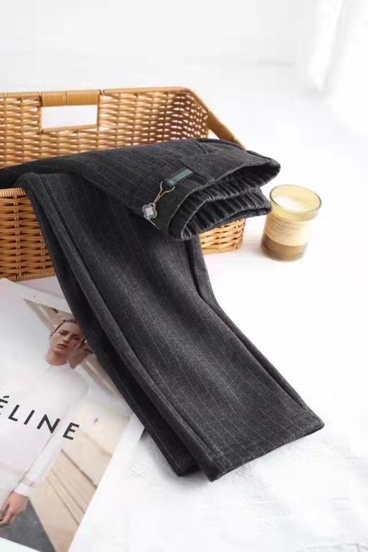 竹纤维女士时尚恒温条纹裤1829 商品图3