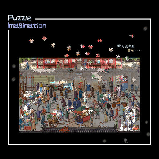 【折扣商品 不退不换】1000片 奇思妙想解谜拼图 H2434 丸汀夏- 宫墙下的百年变迁 商品图3