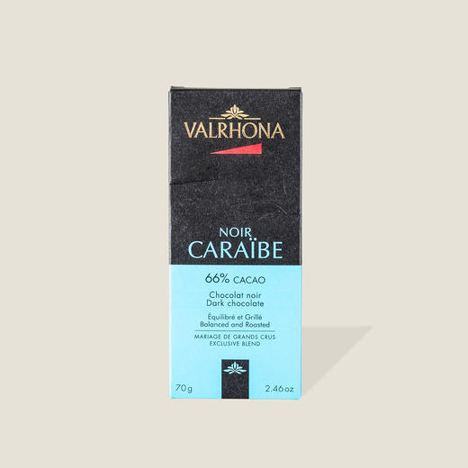 法芙娜-加勒比巧克力条66% 70g 商品图0