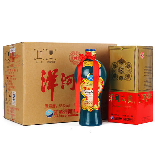 洋河大曲-天蓝42度-浓香型白酒-500ml-6瓶 商品图0