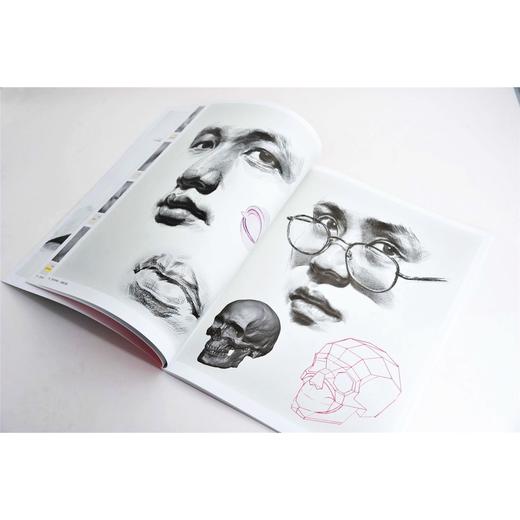 联考冲刺 素描头像 黄启覃 素描头像结构临摹范本 商品图1