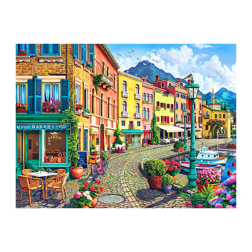 【折扣商品 不退不换】1200片 平面拼图 塑料拼图 H2322 沿着路堤边 商品图0