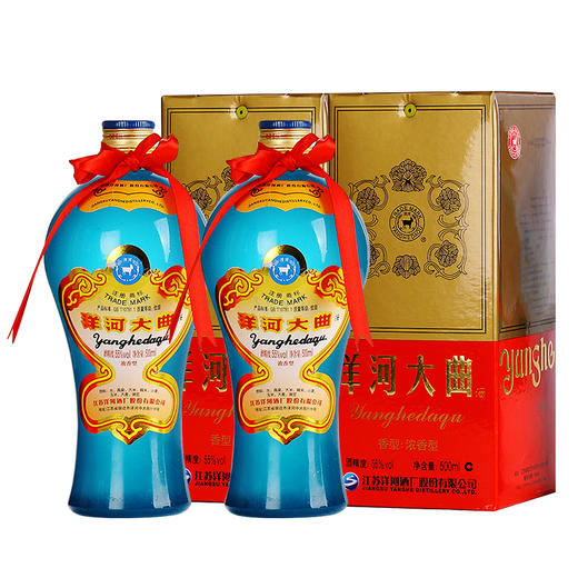 洋河大曲-天蓝42度-浓香型白酒-500ml-6瓶 商品图1
