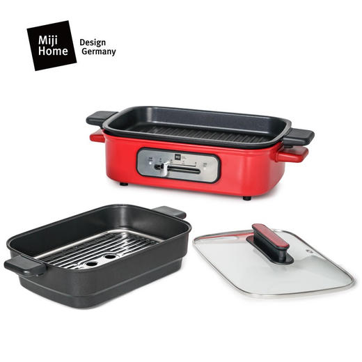 米技 多功能锅 EC4002 红色 商品图3