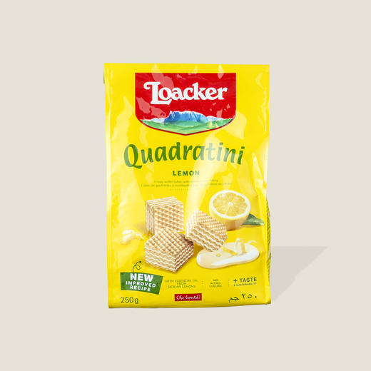 莱家柠檬粒粒装威化饼干 250g 商品图0