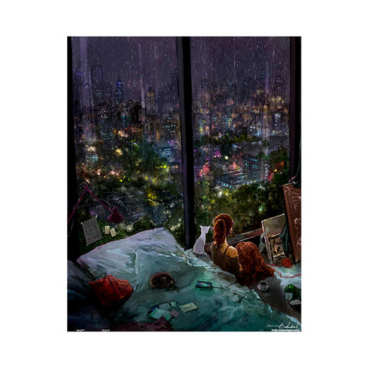 500片 平面拼图 塑料拼图 H2430 endmion1-雨夜 商品图1