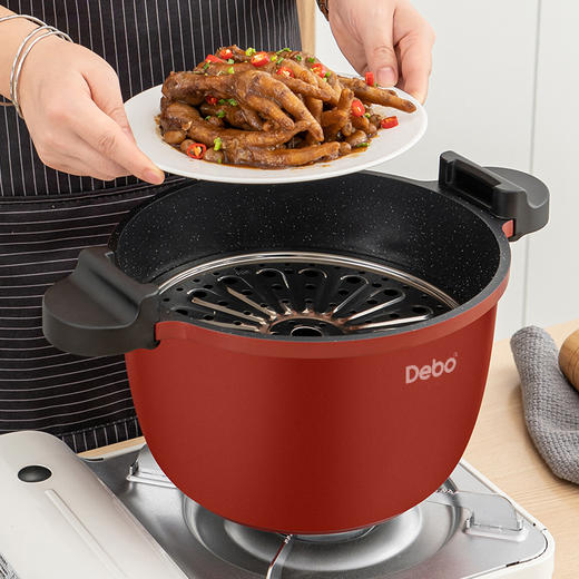 Debo德铂贝恩德新时代铝合金微压锅不粘汤锅 商品图1