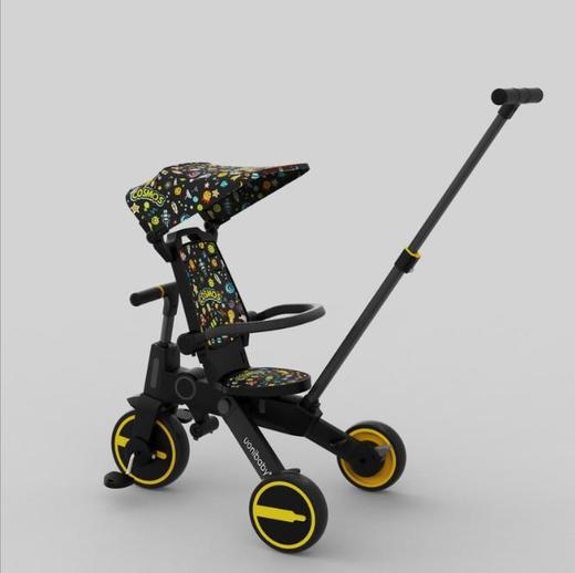 【双十一特价】uonibaby多功能三轮车溜娃神器儿童手推车轻便折叠婴儿换向脚踏车 商品图1