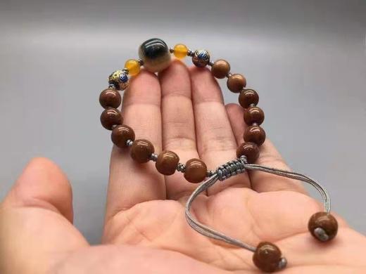 猛犸象牙蓝眼墩子手链 商品图0
