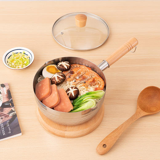 Debo德铂达芙妮不锈钢日式雪平锅奶锅多用锅 商品图2