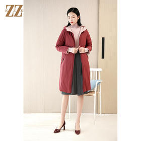 佐尔美2021新款 90绒双面穿气质羽绒服女E04YY11