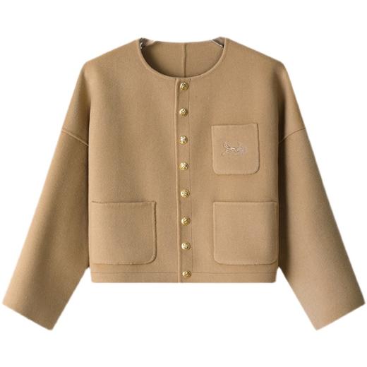 裁缝学苑AG213 日系双面羊绒大衣女短款纸样2021新款外套裁剪图纸 商品图4