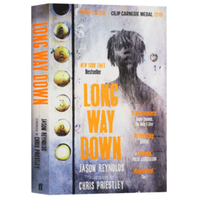 长路漫漫 英文原版小说 Long Way Down 英版 叙事诗 纽伯瑞银奖 进口悬疑复仇小说书 青少年英语课外读物