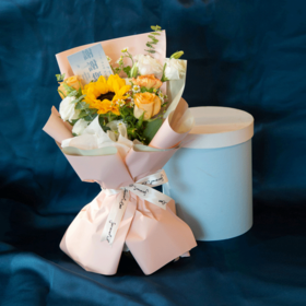 【金辉暖阳】向日葵混搭花束 送老师 送同事 闺蜜