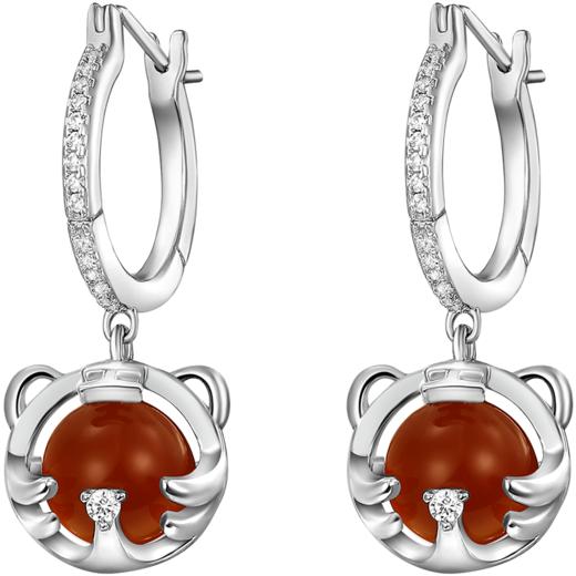 ZEGL设计师虎年本命年礼物转运虎耳环女生肖属虎耳钉小众秋冬耳饰 商品图4