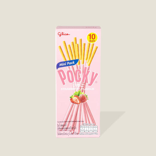 Pocky草莓味涂层饼干 22g 商品图0