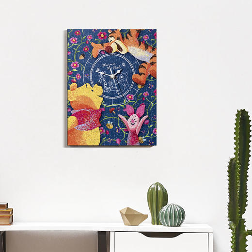 366片 无框时钟拼图 平面拼图 HK1017 小熊维尼系列-甜蜜花园 商品图5