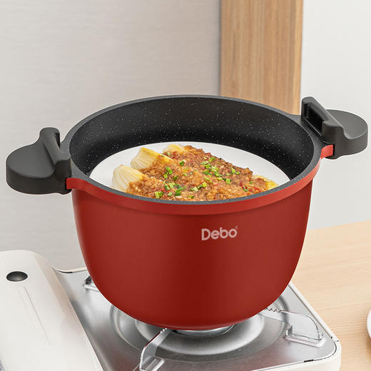 Debo德铂贝恩德新时代铝合金微压锅不粘汤锅 商品图3