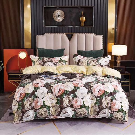 蔚月雅暖绒磨毛四件套超值组 商品图0