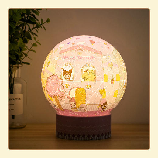 【折扣商品 不退不换】236片 灯光球体拼图 JA1014 Sanrio Characters 甜点小屋 商品图3