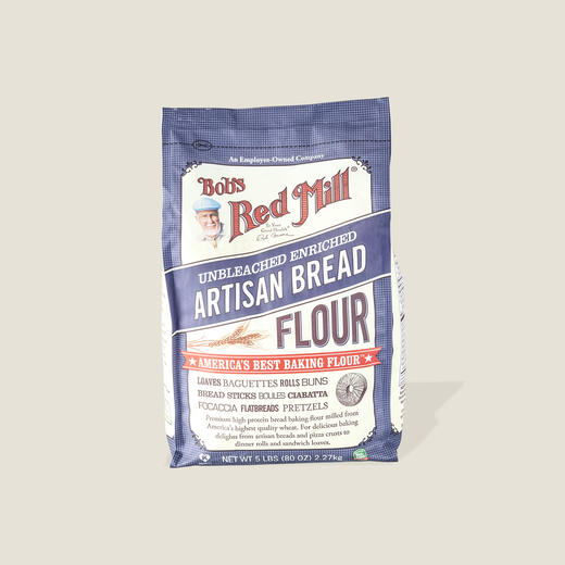 红磨坊未漂白强化工匠面包粉 2.27kg 商品图0