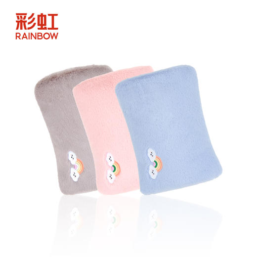 【Rainbow】彩虹电热暖手宝（可拆洗暖手套）【粉、蓝、灰】326 商品图0