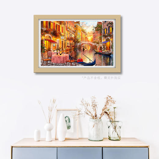 【折扣商品 不退不换】1000片平面拼图 塑料拼图 H2248 Dominic Davison-日落的水城威尼斯 商品图2