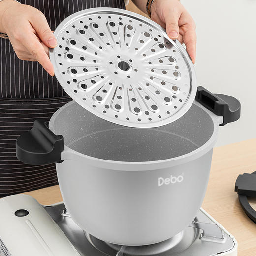 Debo德铂贝恩德新时代铝合金微压锅不粘汤锅 商品图9