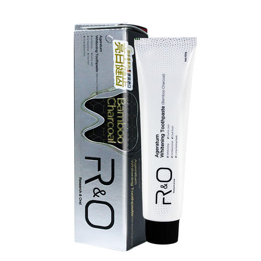 R&O牙膏 备长炭去渍美白口气清新防牙周敏感牙膏100g   临期产品，介意慎拍 （限用日期最早为2024.11.16） 商品图4