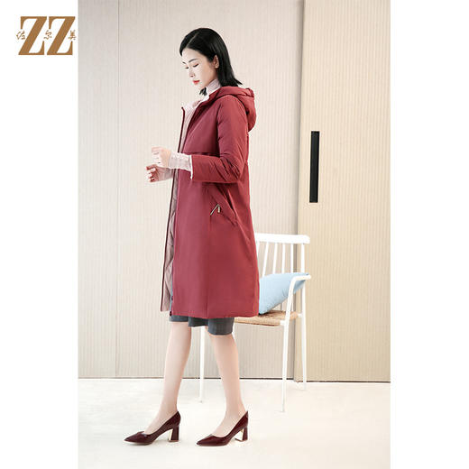 佐尔美2021新款 90绒双面穿气质羽绒服女E04YY11 商品图2