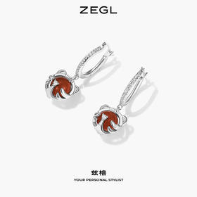 ZEGL设计师虎年本命年礼物转运虎耳环女生肖属虎耳钉小众秋冬耳饰