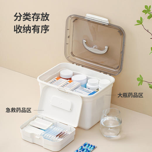 FaSoLa药箱双层家庭装全套收纳盒小应急医药箱家用 商品图0