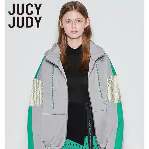 【JUCYJUDY】B4F   秋冬新款宽松bf风连帽工装棉服女ins棒球服外套JUJP722B 商品图0