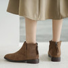 ZHR短靴女百搭方跟女靴复古英伦风瘦瘦靴 商品缩略图6