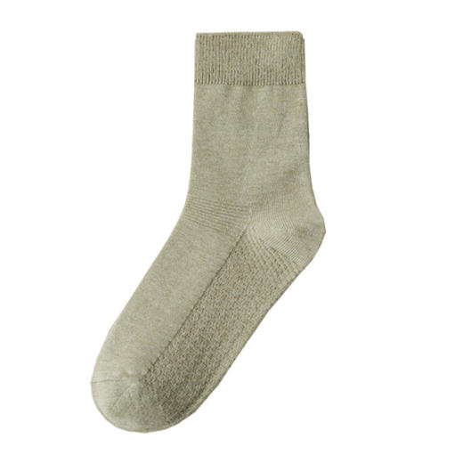 【内外皆棉 软糯舒适】秋冬纯棉女袜加厚 全棉纯色女士中筒袜子 新疆棉防臭独立包装 商品图6