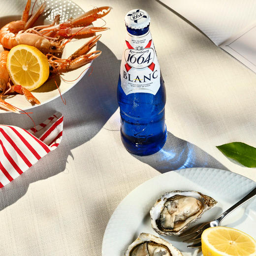 【部分地区缺货预售，现货48h发货】1664白啤500ml*12罐啤酒 商品图5