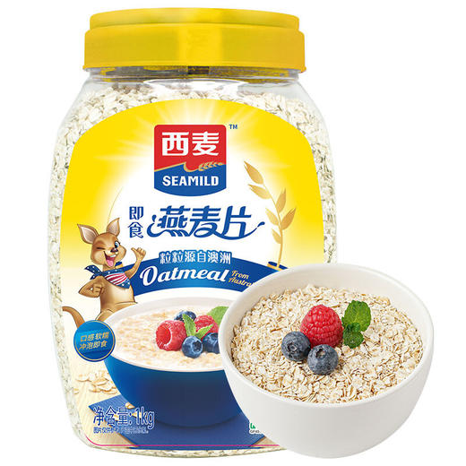 西麦即食燕麦片桶装1kg 商品图0