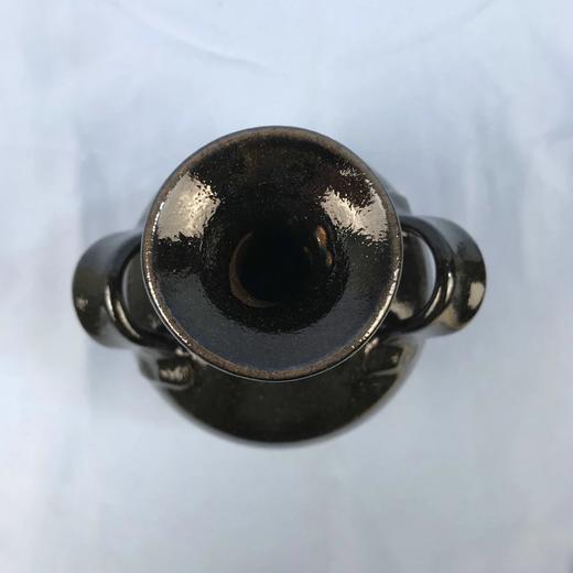 日本纯黑釉花瓶福田晴夫参展作品 原木盒保留 实物见视频 商品图4