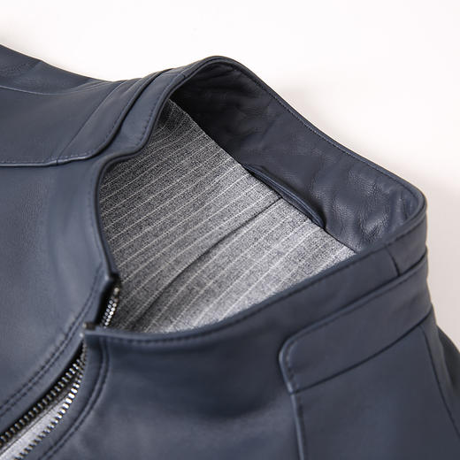 YvesFigarau伊夫·费嘉罗秋冬保暖绵羊皮革皮夹克923805 商品图5