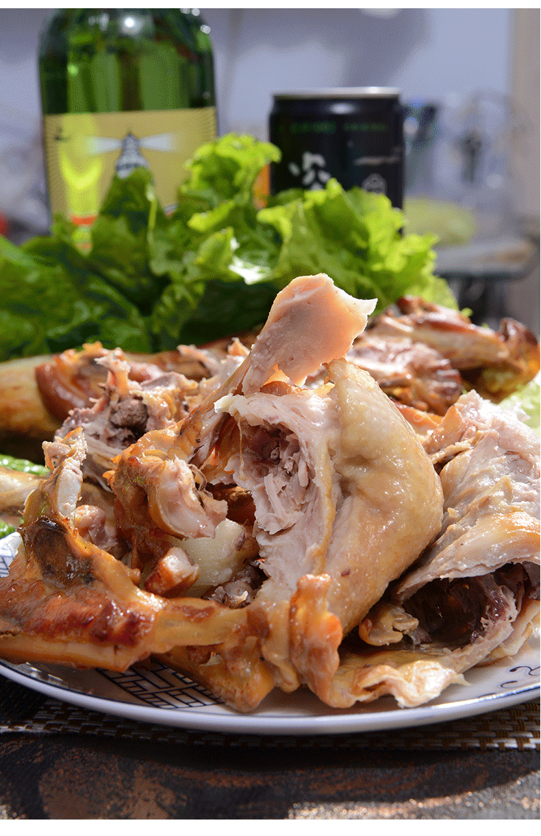 堪比叫花鸡山东诸城烤鸡背熏烤鸡架开袋即食醇香鲜嫩好吃根本停不下来