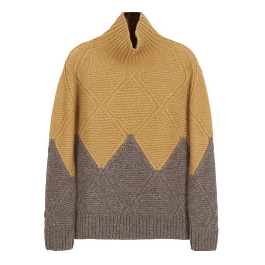 METTE羊绒世家21年秋冬新品女士羊绒衫高领套头加厚保暖针织毛衣 商品图5