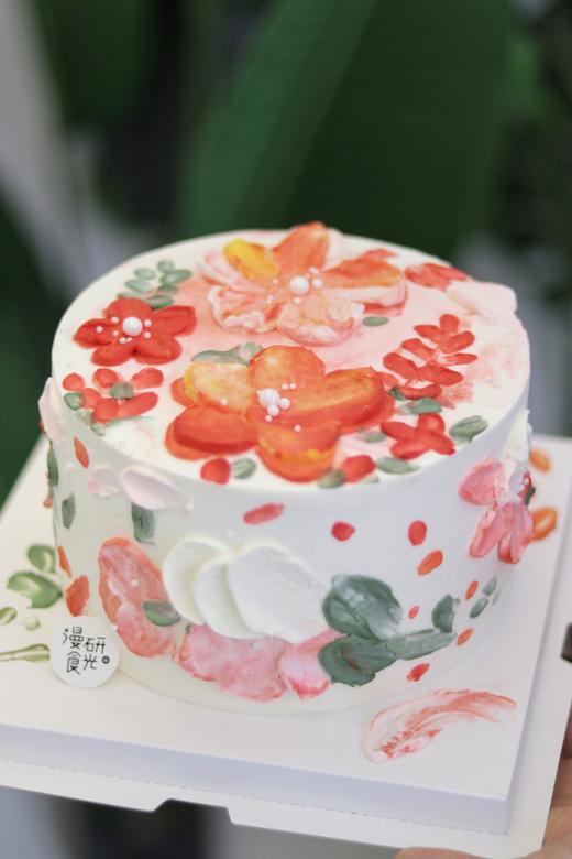 【生日蛋糕】手绘花朵款 商品图0