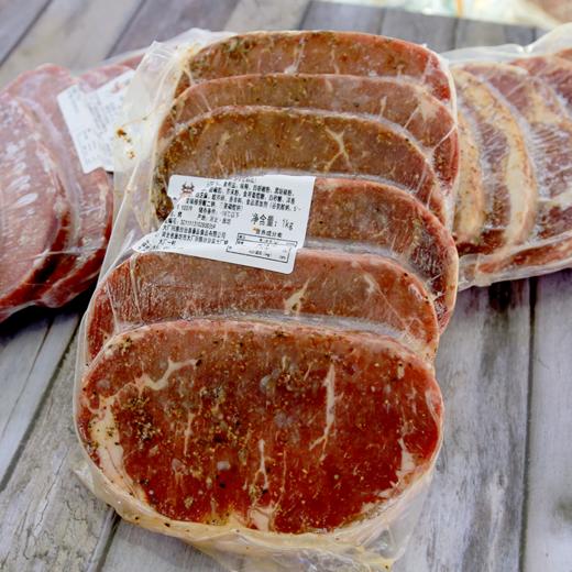 精品腌制眼肉/西冷牛排 6片装 1kg/袋 赠黄油6小包+黑胡椒6小包 商品图0