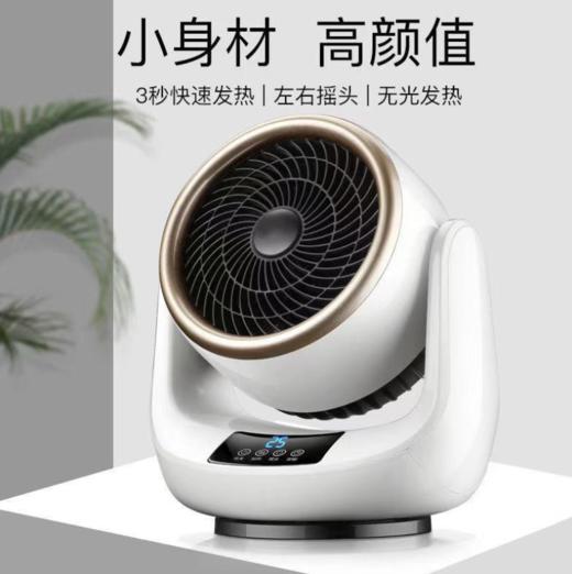 【家用电器】冷暖两用暖风机家用小型可摇头遥控取暖器 商品图0