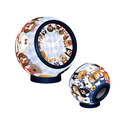 145片 桌上时钟拼图 KC1052 瓜几拉-狗狗毕业照 商品图0