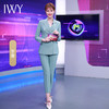 IWY/主持人同款绿色西服套装女职业装高级定制名媛慵懒风办公室时尚潮流奢华C10325+p10325 商品缩略图2