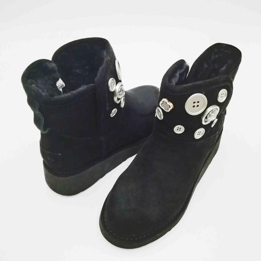 LFGJ  8703  真皮雪地靴女冬季牛反绒皮大棉厚底磨砂皮松糕底 商品图5