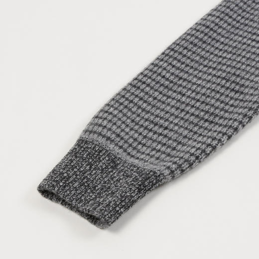 METTE羊绒世家21年秋冬新品男士100%山羊绒圆领加厚保暖针织毛衣 商品图4