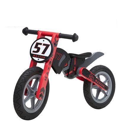 【双十一特价】德国MAXSUN3-7岁儿童平衡车机车系自行车无脚踏木制滑步车 商品图3