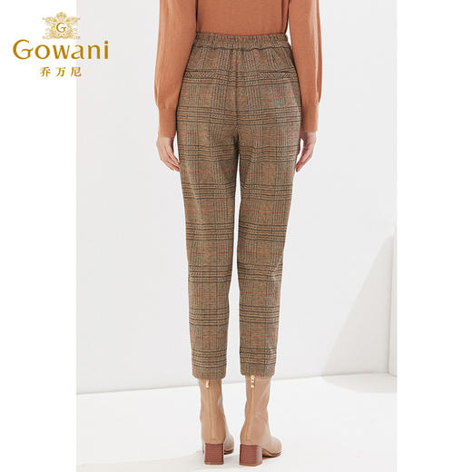 乔万尼休闲长裤复古英伦风格纹直筒裤EI4F593 商品图3